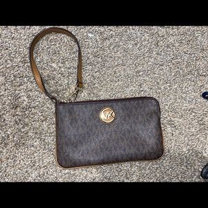 brown michael kors wallet